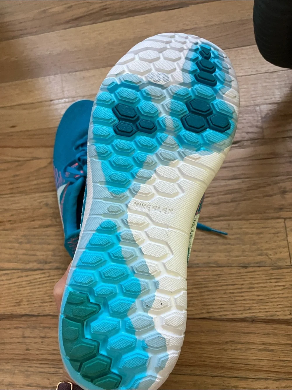 NEW Nike Teal/Blue Flex Fury Running Sneakers Womens Size 9